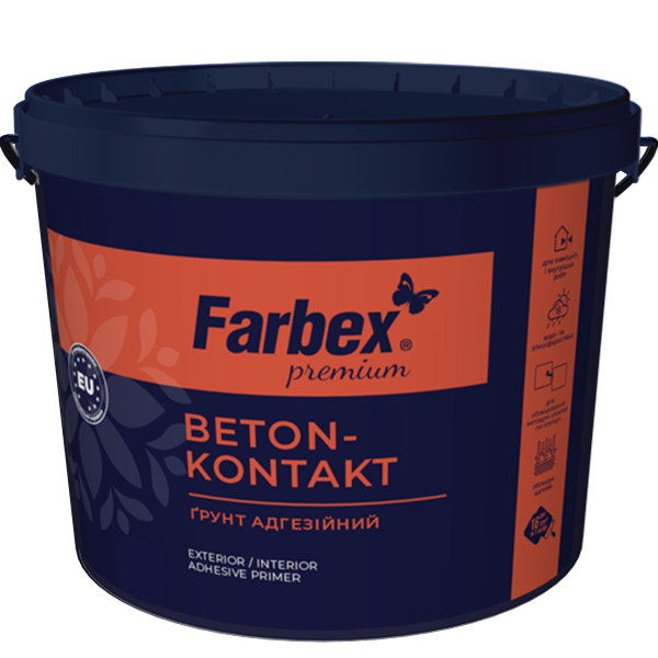 Грунт адгезійний Бетон-контакт, FARBEX -4,2 кг